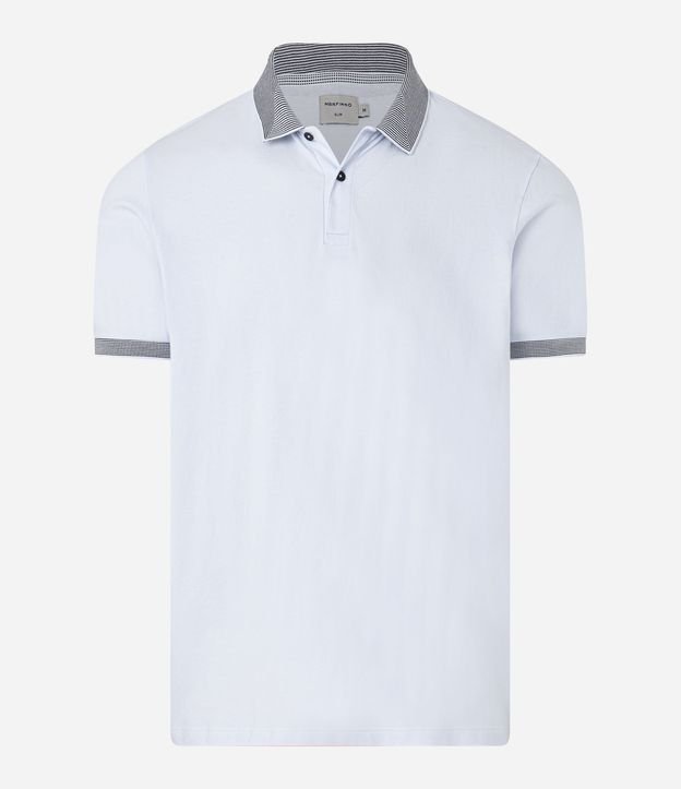 Polo Slim en Algodón con Botones y Detalles Contrastantes 7