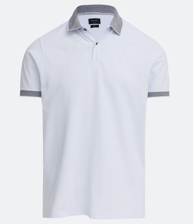 Polo Slim en Algodón con Botones y Detalles Contrastantes 6