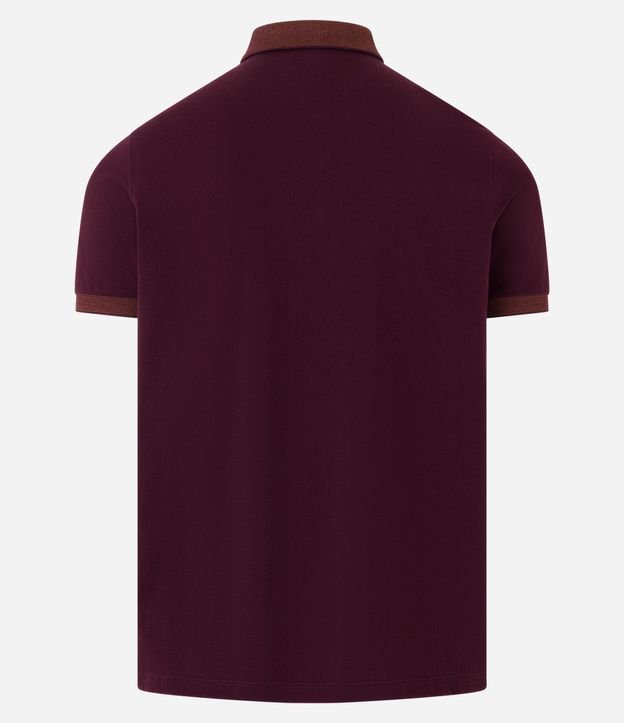 Polo Slim en Algodón con Botones y Detalles Contrastantes 8