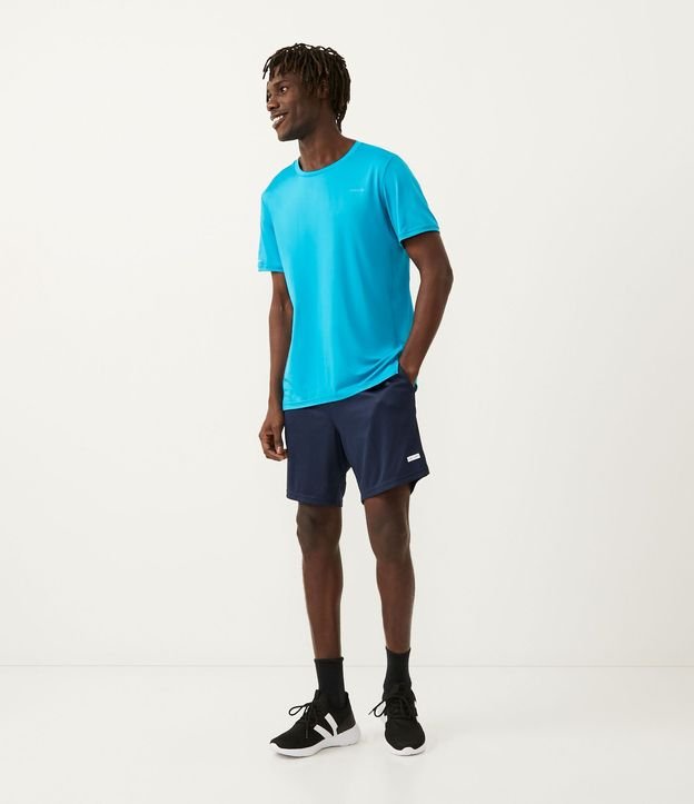 Bermuda Deportiva Dry Fit con Estampa Heat Print