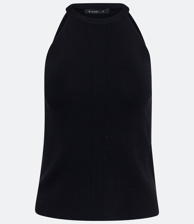 Blusa de Punto con Cuello Halter 5