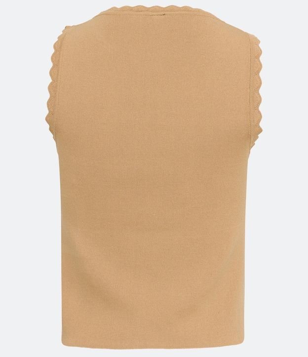 Blusa Musculosa de Punto com Detalle en las Sisas 6