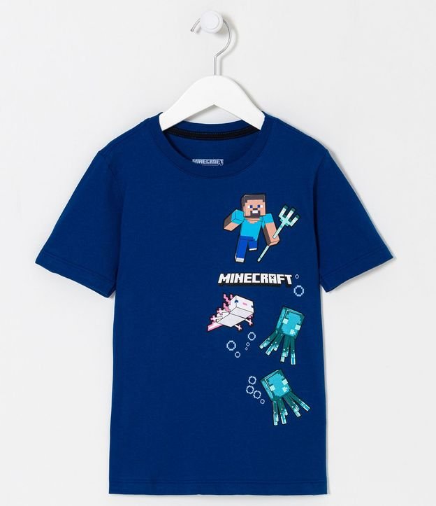 Remera Infantil con Estampa de Minecraft - Talle 5 a 14 años