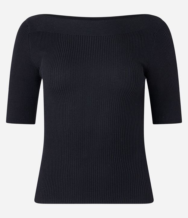 Blusa Básica de Punto con Escote Bote 2