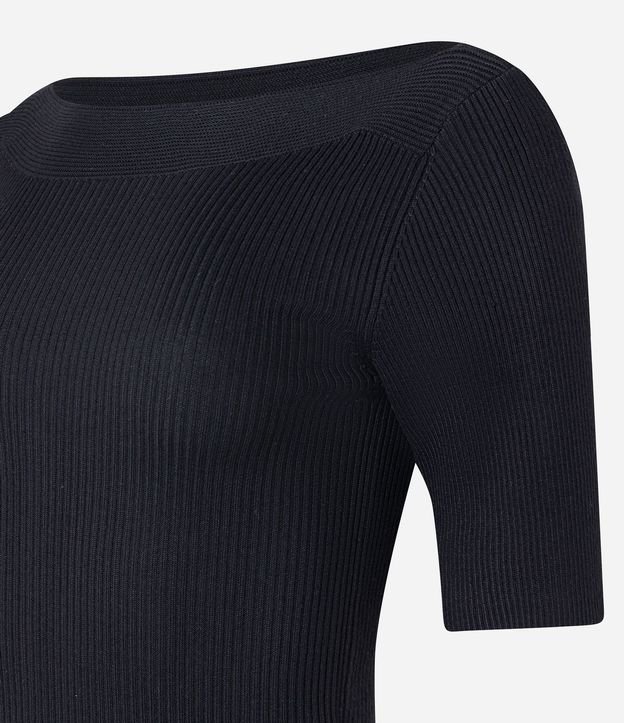 Blusa Básica de Punto con Escote Bote 4