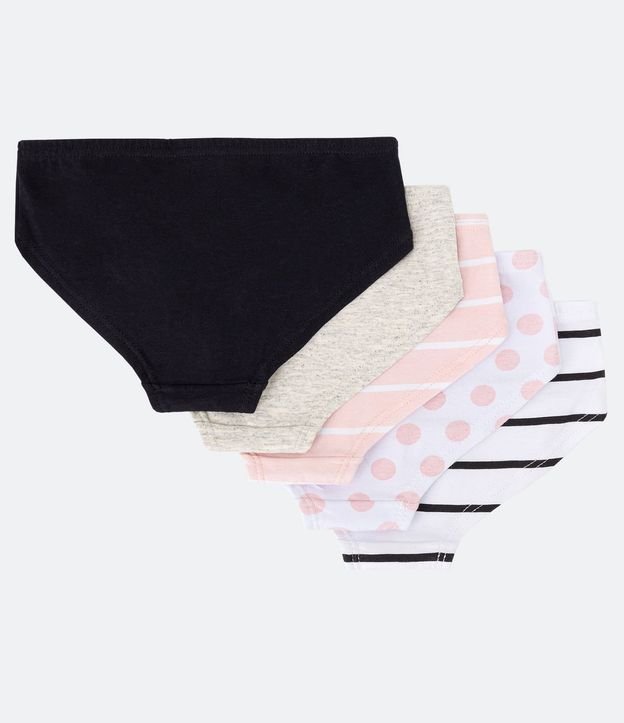 Kit 05 Bombachas Slip Infantiles con Estampas Variadas - Talle 2 a 14 años 1