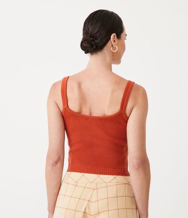 Blusa Corta de Punto con Tirante Fino 3
