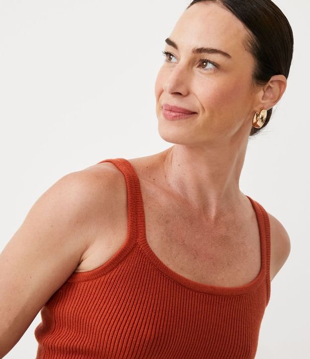 Blusa Corta de Punto con Tirante Fino 4