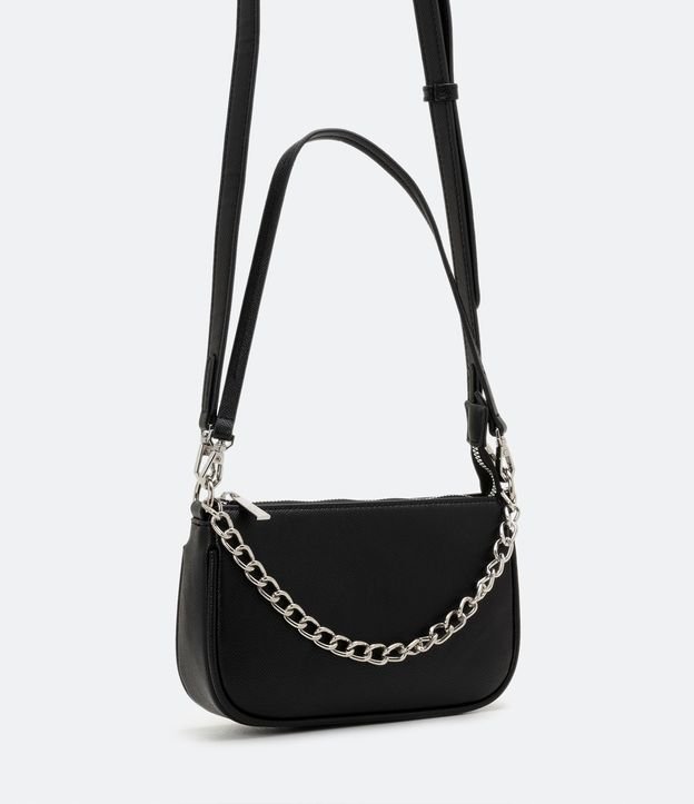 Cartera Transversal Baguette con Correa de Cadena
