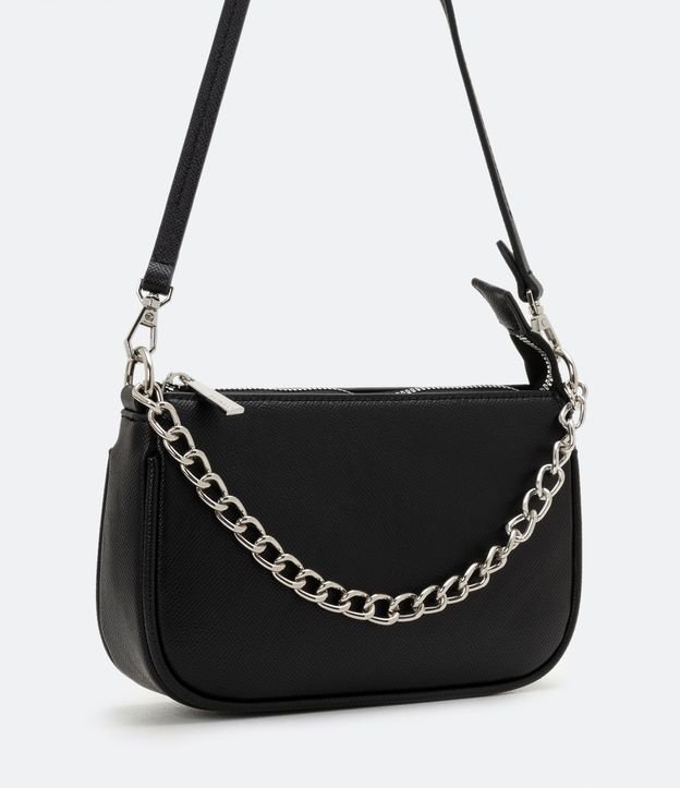 Cartera Transversal Baguette con Correa de Cadena 2