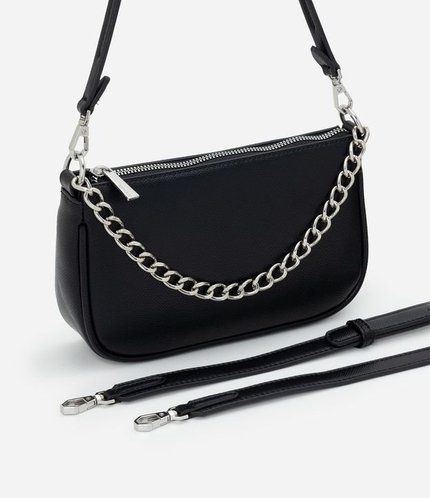 Cartera Transversal Baguette con Correa de Cadena 8