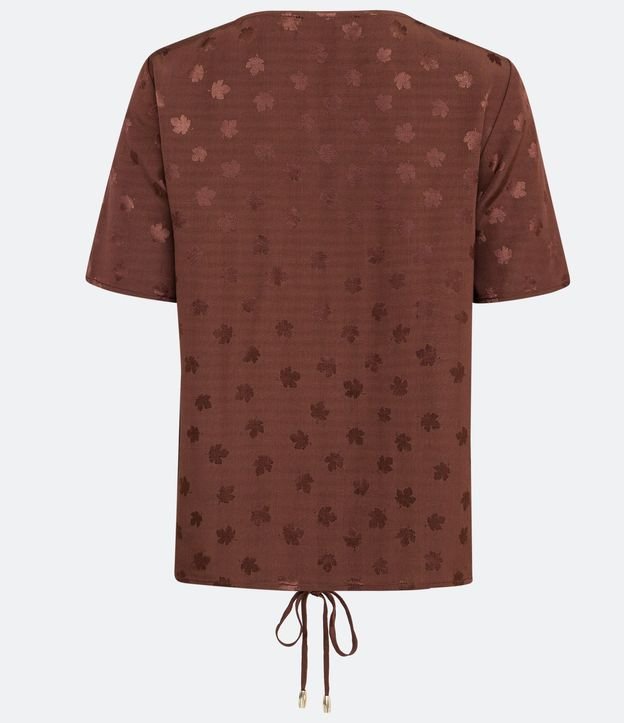 Blusa en Jacquard con Detalle Fruncido 2