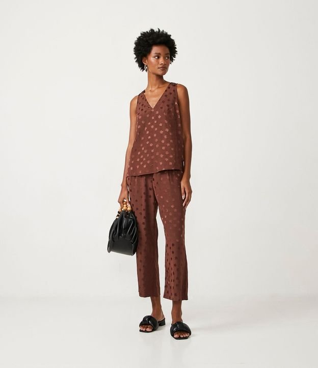 Blusa en Jacquard con Escote V 2