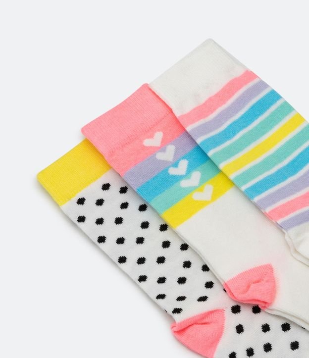 Kit 03 Pares de Medias con Estampado Divertidas - Talle 19/22 al 31/34 3