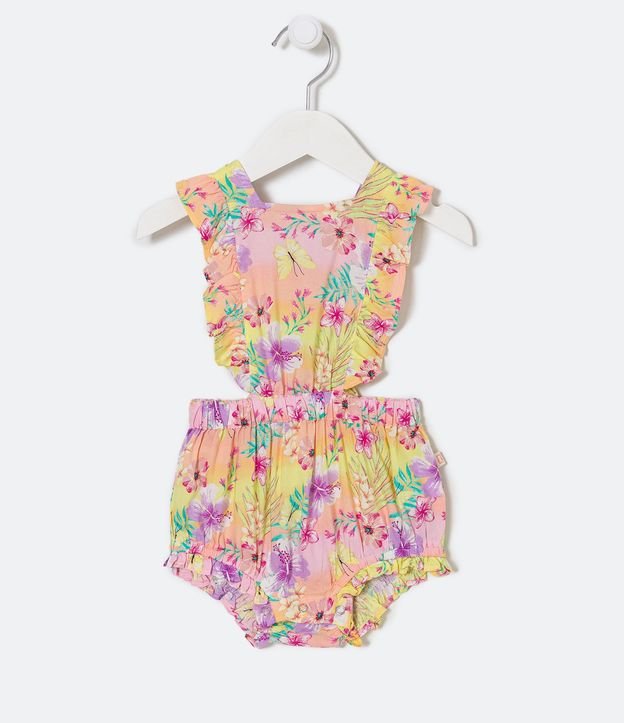 Enterito Infantil con Estampado Floral - Talle 0 a 18 Meses 1