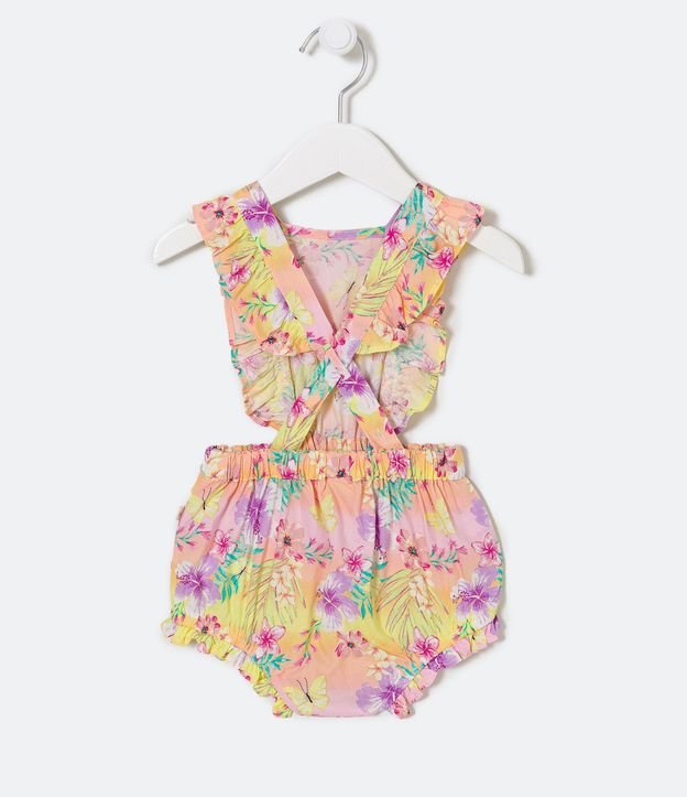 Enterito Infantil con Estampado Floral - Talle 0 a 18 Meses 3