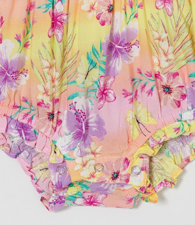 Enterito Infantil con Estampado Floral - Talle 0 a 18 Meses 5