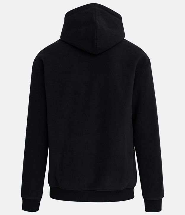 Buzo Cerrado en Fleece con Capucha y Bolsillo Canguro 4