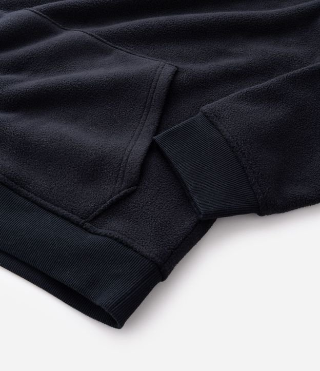 Buzo Cerrado en Fleece con Capucha y Bolsillo Canguro 7