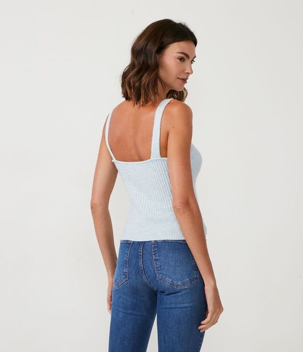 Blusa de Tirantes de Punto con Textura Acanalada 3