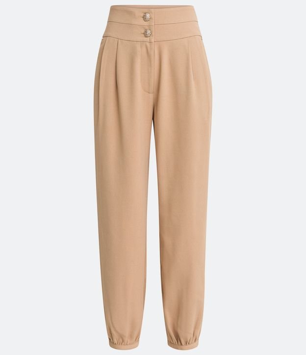 Pantalón Carrot en Crepé con Botones de León 5