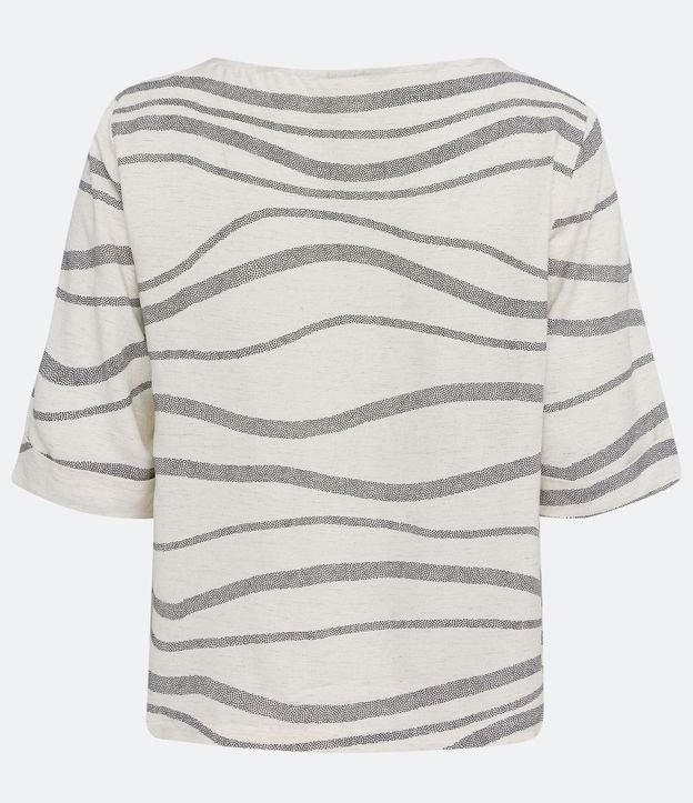 Blusa en Viscolino con Estampado Abstracto 6