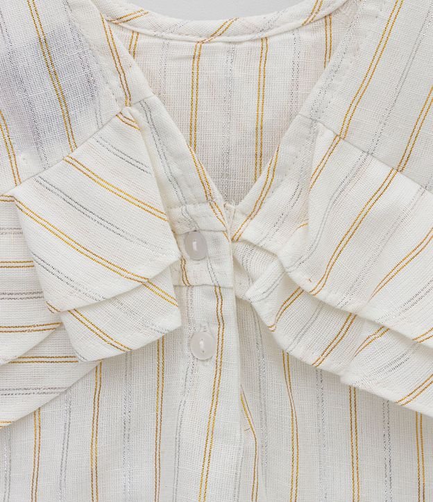 Blusa Musculosa Infantil Rayada con Volados - Talle 1 a 5 años 4