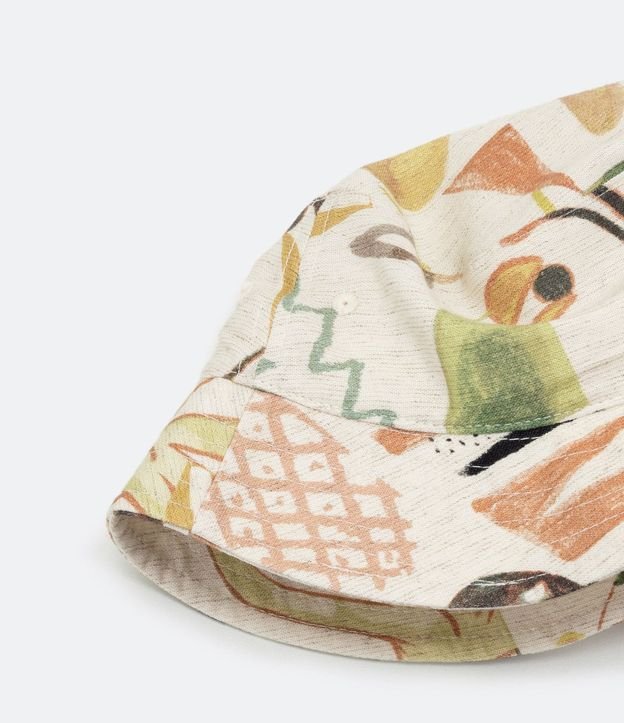 Sombrero Bucket en Algodón Estampa Zé Carioca 3