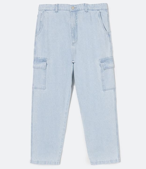 Pantalón Baggy de Jean con Bolsillos Cargo 6