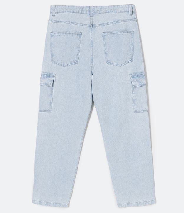 Pantalón Baggy de Jean con Bolsillos Cargo 7