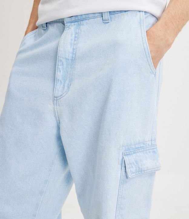 Pantalón Baggy de Jean con Bolsillos Cargo 5