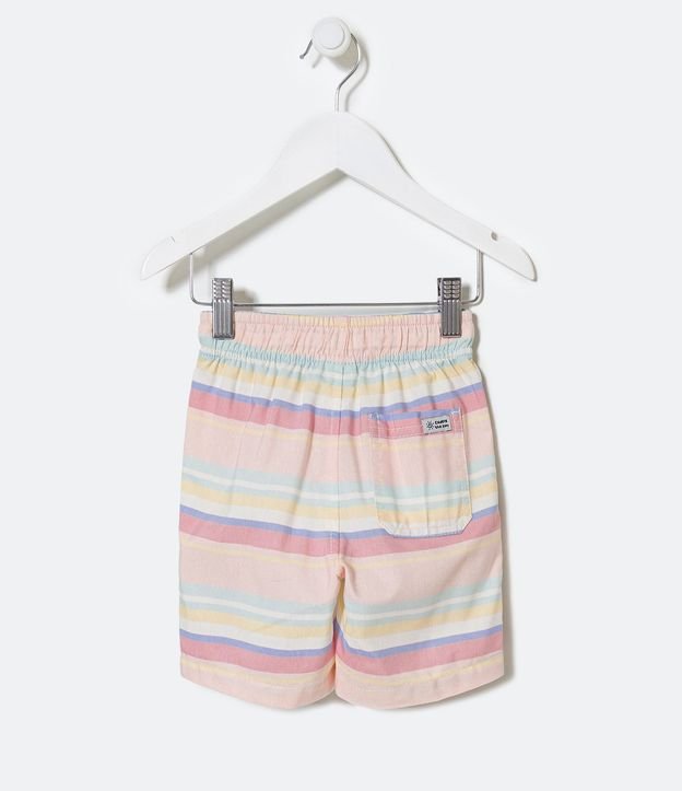 Bermuda Infantil con Bolsillos y Estampado de Rayas - Talle 1 a 5 años 2