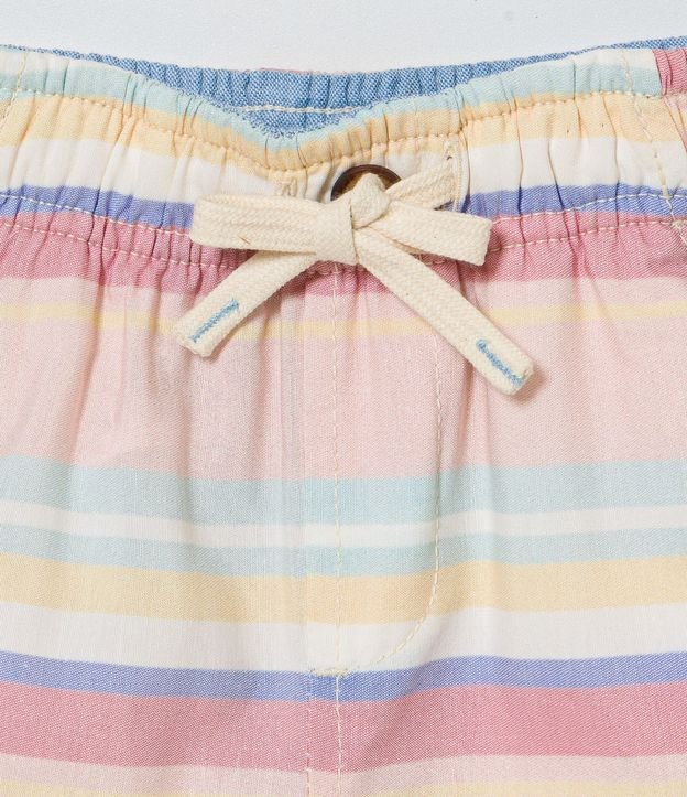 Bermuda Infantil con Bolsillos y Estampado de Rayas - Talle 1 a 5 años 3