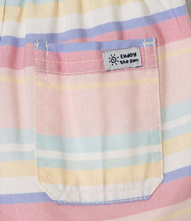 Bermuda Infantil con Bolsillos y Estampado de Rayas - Talle 1 a 5 años 4