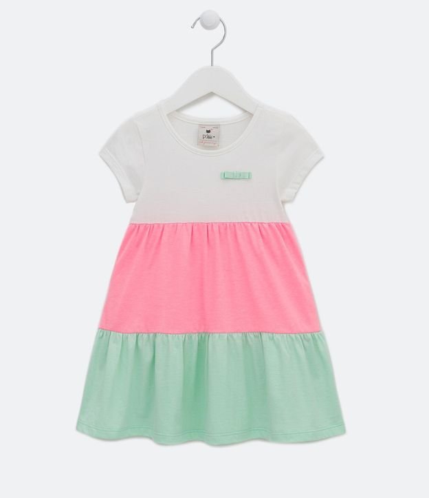 Vestido Marias Infantil con Lazo Pequeño - Talle 1 a 5 años