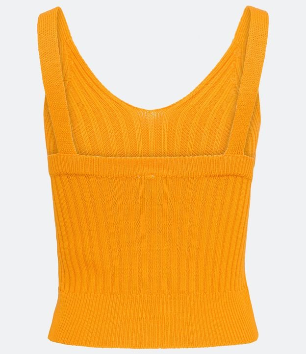 Blusa Musculosa Cropped en Viscosa Acanalada 6