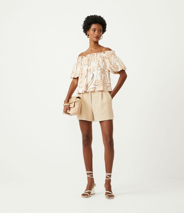 Short en Sastrería con Cintura Ancha