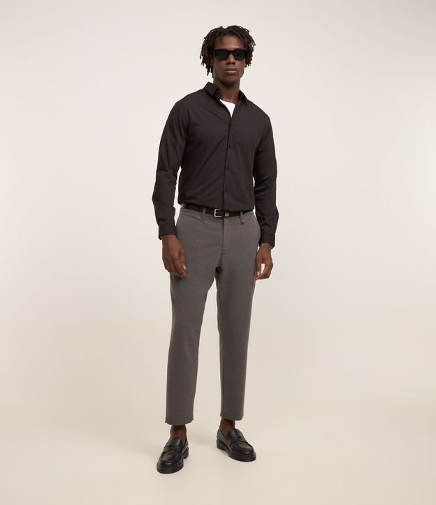 Camisa Slim en Tejido de Bambú Básica 2