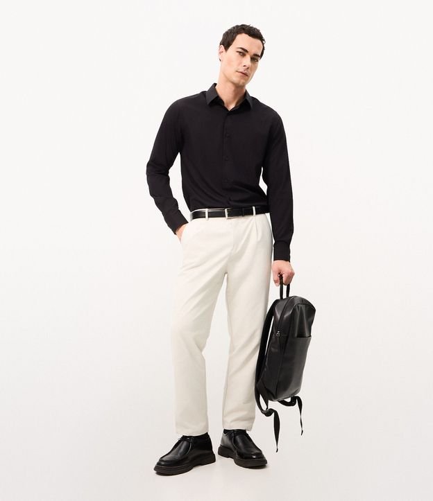 Camisa Slim en Tejido de Bambú Básica 2
