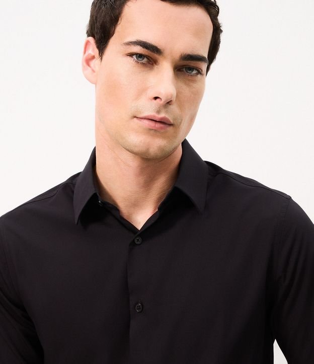 Camisa Slim en Tejido de Bambú Básica 3