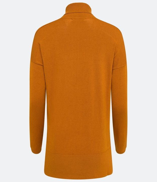 Blusa de Punto con Cuello Alto y Detalles Acanalados en la Manga 7