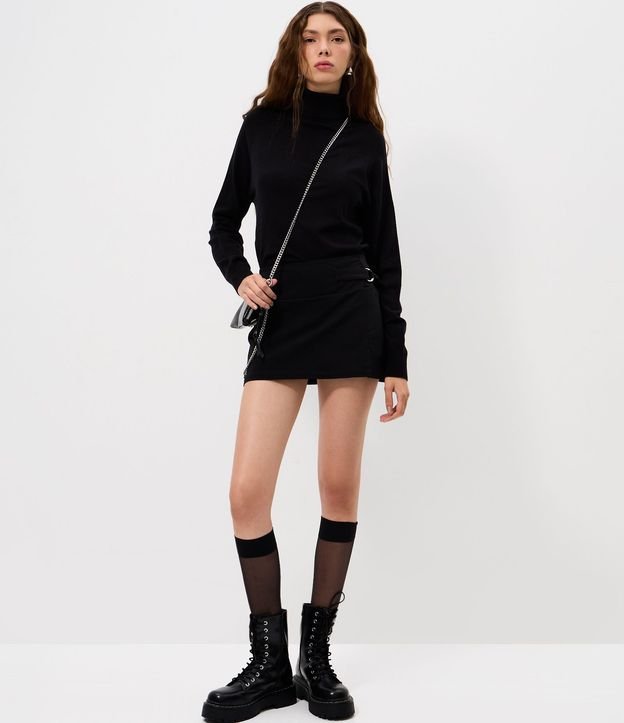 Blusa de Punto con Cuello Alto 2