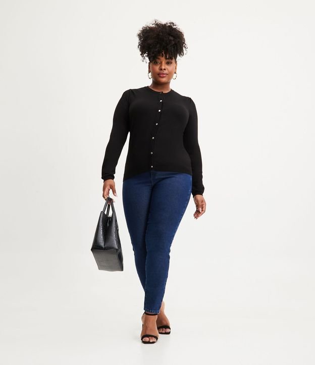 Cardigan de Punto con Abotonado Frontal Curve & Plus Size 2