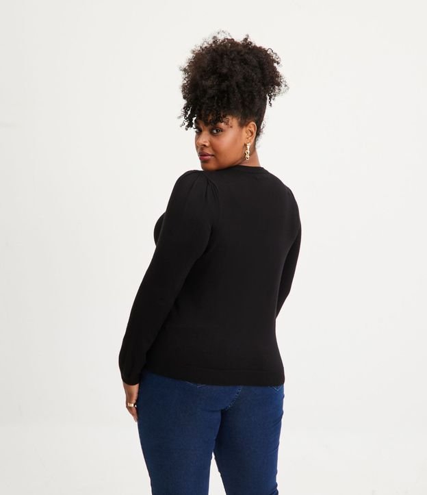 Cardigan de Punto con Abotonado Frontal Curve & Plus Size 4