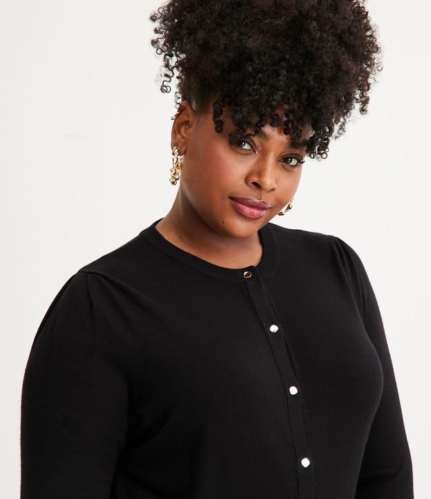 Cardigan de Punto con Abotonado Frontal Curve & Plus Size 5