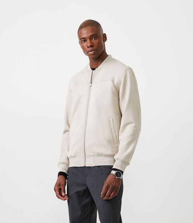 Chaqueta Bomber Lisa con Bolsillo 6