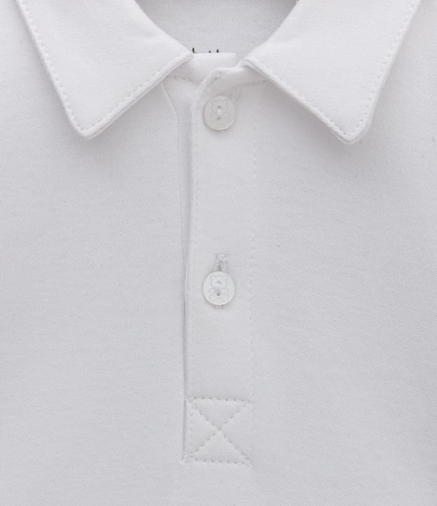 Body Infantil Suedine con Cuello Polo - Talle RN a 24 meses 3