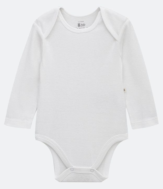 Kit 02 Bodies Infantiles en Suedine con Manga Larga - Talle RN a 24 meses 2