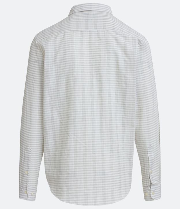 Camisa Comfort en Algodón Texturizado con Rayas 7