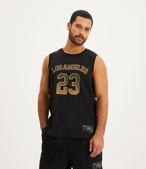 Musculosa Deportiva Baloncesto con Dry Fit y Estampa Los Angeles 23 1